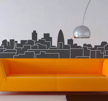 Naklejka Panorama Londynu - TenStickers