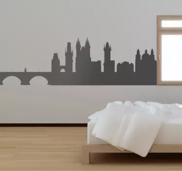 Naklejka panorama Praga - TenStickers