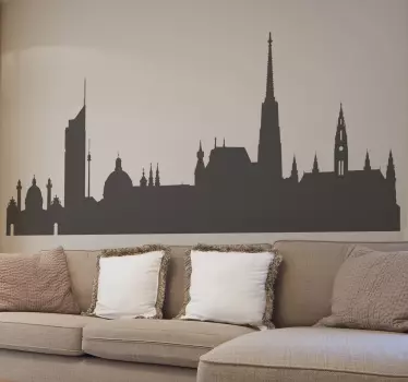 Naklejka panorama Wiedeń - TenStickers