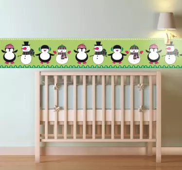 Naklejka pasek zima - TenStickers