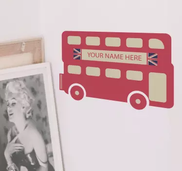 Naklejka Personalizowana Bus Londyński - TenStickers