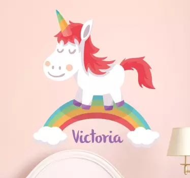 Naklejka personalizowana jednorożec - TenStickers
