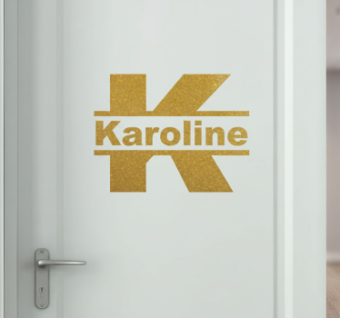 Naklejka personalizowana profesjonalne logo na drzwi - TenStickers