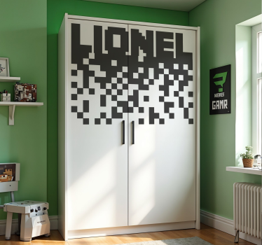 Naklejka personalizowana wzór pikselowy do gier - TenStickers
