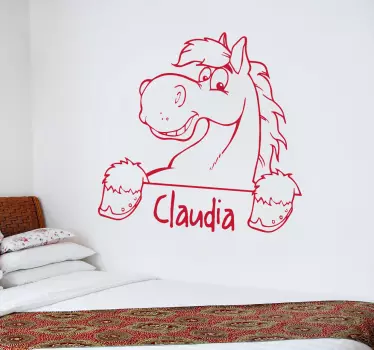 Naklejka personalizowana z koniem - TenStickers