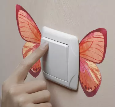 Naklejka pod kontakt Dwubarwne motyle - TenStickers
