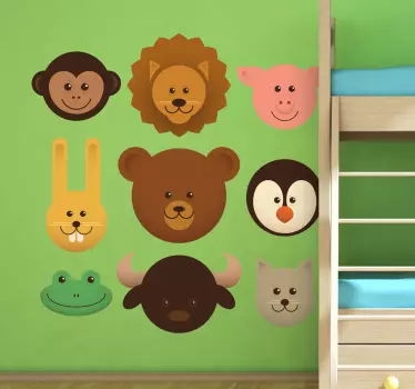 Naklejka portrety zwierząt - TenStickers