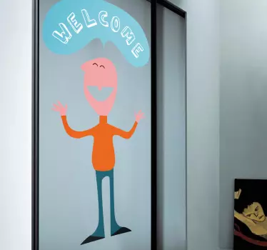 Naklejka postać Welcome - TenStickers