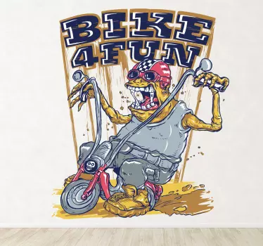Naklejka Potwór na motocyklu - TenStickers