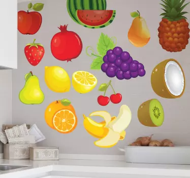 Naklejka różne owoce - TenStickers