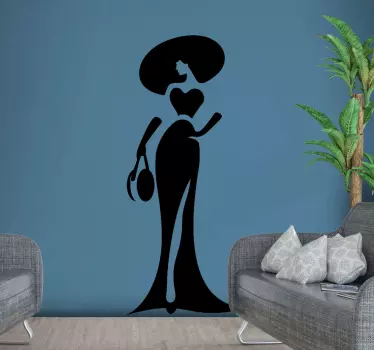 Naklejka ścienna Abstrakcyjna moda - TenStickers