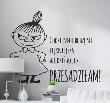 Naklejka ścienna cytat Piękniejsze każdego dnia - TenStickers