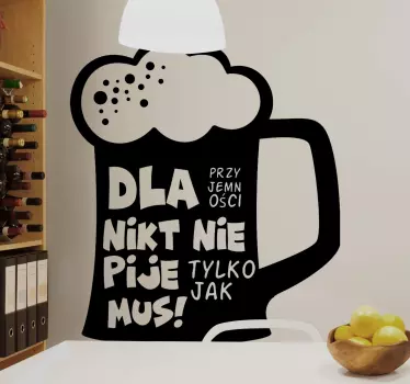 Naklejka ścienna Cytat z kogel-mogel 1 - TenStickers