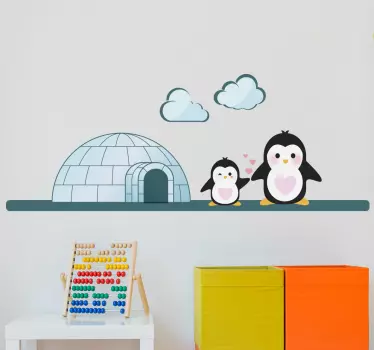 Naklejka ścienna dla dzieci igloo - TenStickers