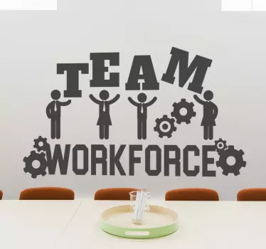 Naklejka ścienna do biura team - TenStickers