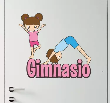 Naklejka ścienna do sali wychowania fizycznego - TenStickers