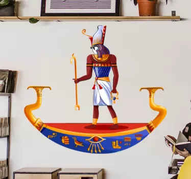 Naklejka ścienna Egipski bóg horus - TenStickers