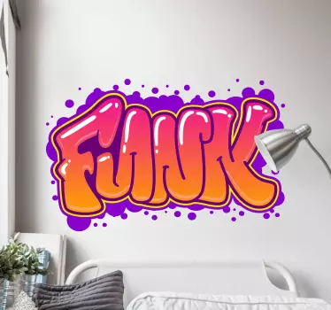 Naklejka ścienna Funkowe graffiti - TenStickers
