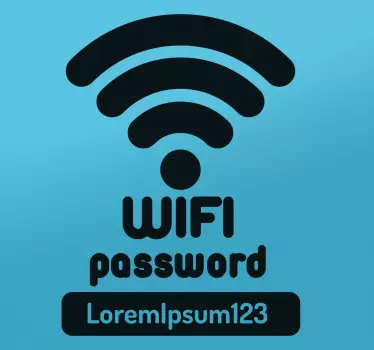Naklejka ścienna Hasło do wifi - TenStickers