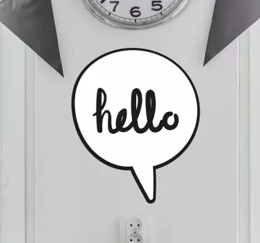 Naklejka ścienna Hello - TenStickers