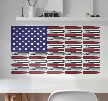 Naklejka ścienna Kule usa - TenStickers