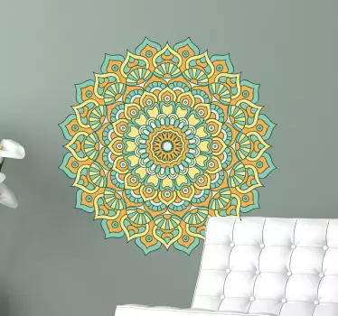 Naklejka ścienna Kwiat Mandala - TenStickers
