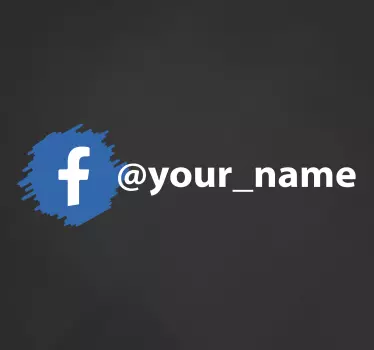 Naklejka na witrynę sklepową z własnym logo na Facebooku - TenStickers
