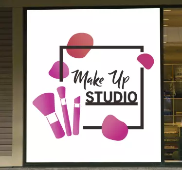 Naklejka ścienna make up studio - TenStickers