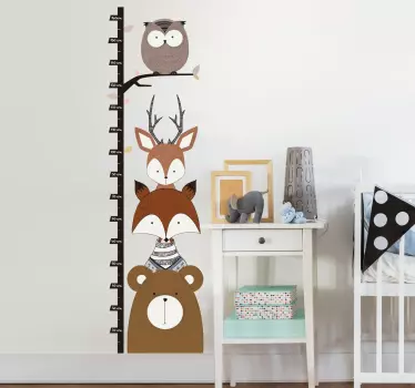 Naklejka Ścienna Miarka Wzrostu - TenStickers