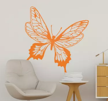 Naklejka ścienna motyl ilustracja - TenStickers