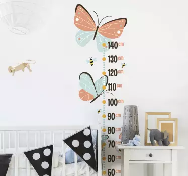 Naklejka ścienna Motyle i pszczoły - TenStickers