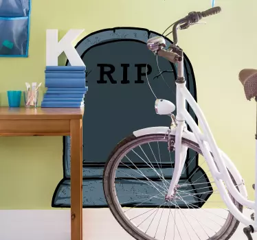 Naklejka ścienna Halloween Nagrobek - TenStickers