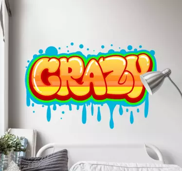 Naklejka ścienna Naklejki graffiti szalone - TenStickers