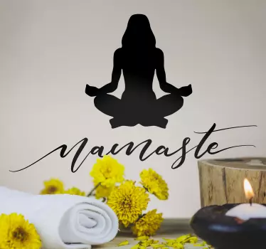 Naklejka ścienna namaste do sypialni - TenStickers