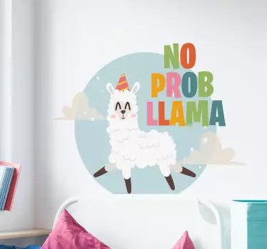 Naklejka ścienna no probllama - TenStickers