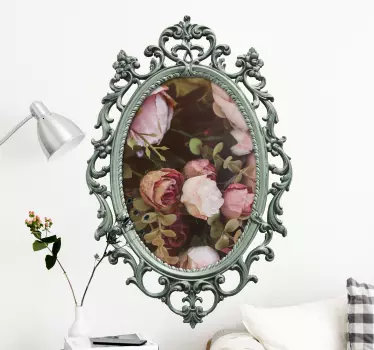 Naklejka ścienna personalizowane lustro w stylu vintage - TenStickers