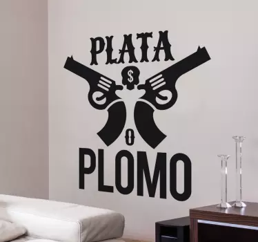 Naklejka ścienna Plata o Plomo - TenStickers