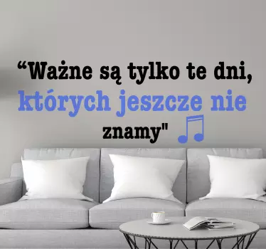 Naklejka Cytat z piosenki Marka Grechuty - TenStickers