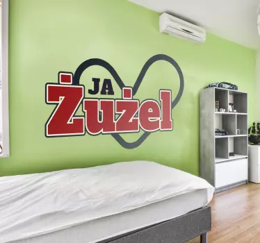Naklejka ścienna sporty Kocham żużel - TenStickers
