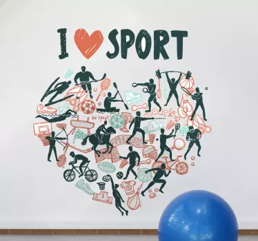 Naklejka ścienna sporty olimpijskie - TenStickers