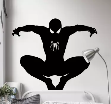 Naklejka ścienna Sylwetka Spidermana - TenStickers