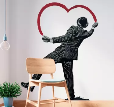 Naklejka ścienna sztuka Graffiti banksy'ego - TenStickers