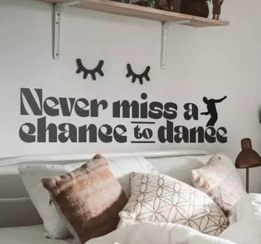 Naklejka ścienna taniec Szansa na taniec - TenStickers