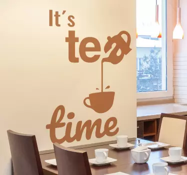 Naklejka ścienna tea time - TenStickers