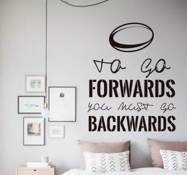 Naklejka ścienna to go forwards - TenStickers