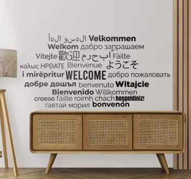 Naklejka ścienna Witamy we wszystkich językach - TenStickers