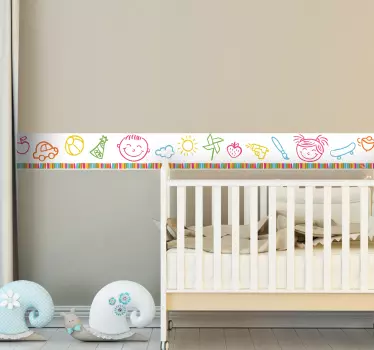 Naklejka ścienna zbiór dekoracji dla dzieci - TenStickers