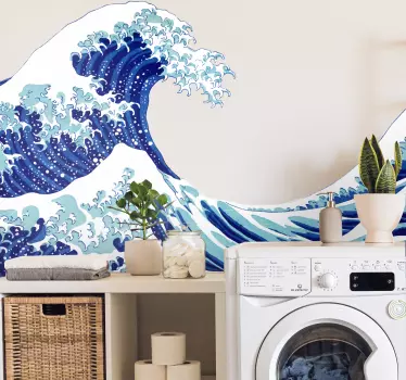 Naklejka ścienna żeglarze Fala kanagawa - TenStickers
