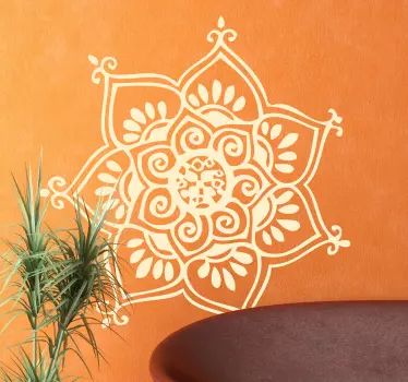 Naklejka siedmiorożna mandala - TenStickers