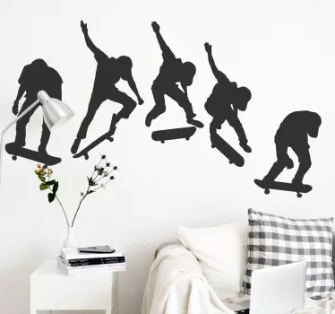 Naklejka skok na deskorolce - TenStickers